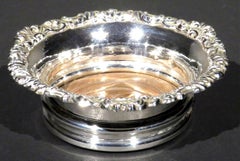 A Mid 19th Century Silver Plated Spirit Decanter Coaster, English Circa 1840