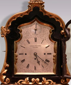 A mid 19th century striking bracket clock by Charles, Nephew & Co Calcutta