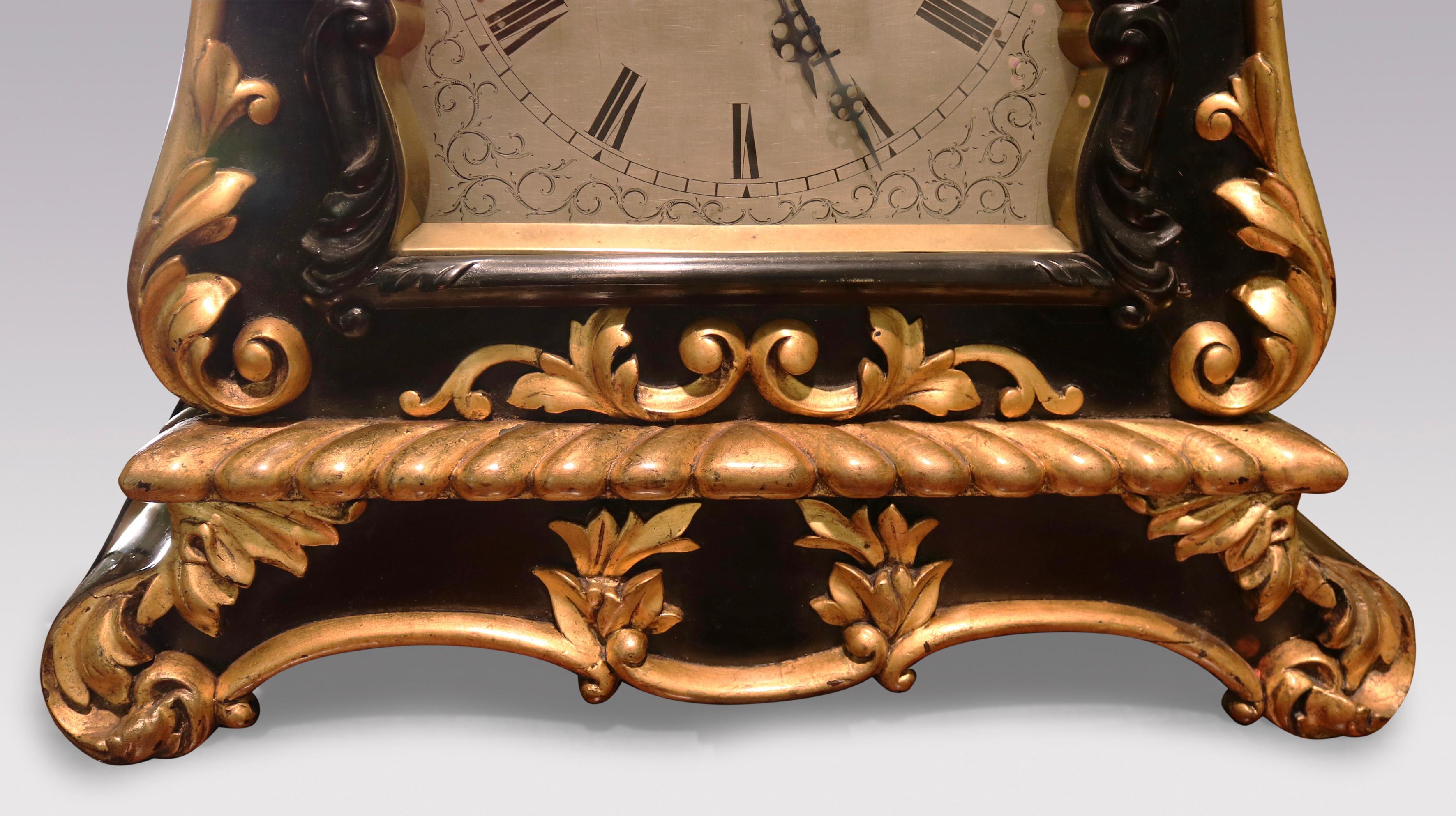 Anglais Une horloge à support saisissante du milieu du XIXe siècle par Charles, Nephew & Co Calcutta en vente