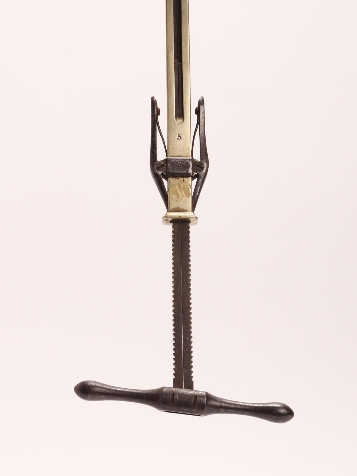 A mid-19th century surgeon's instrument, a saw. Lollini Brothers, Bologna, Italy For Sale 1