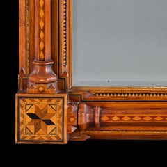 A Mid 19th Century Tunbridge Ware Parquetry Stained Mirror.