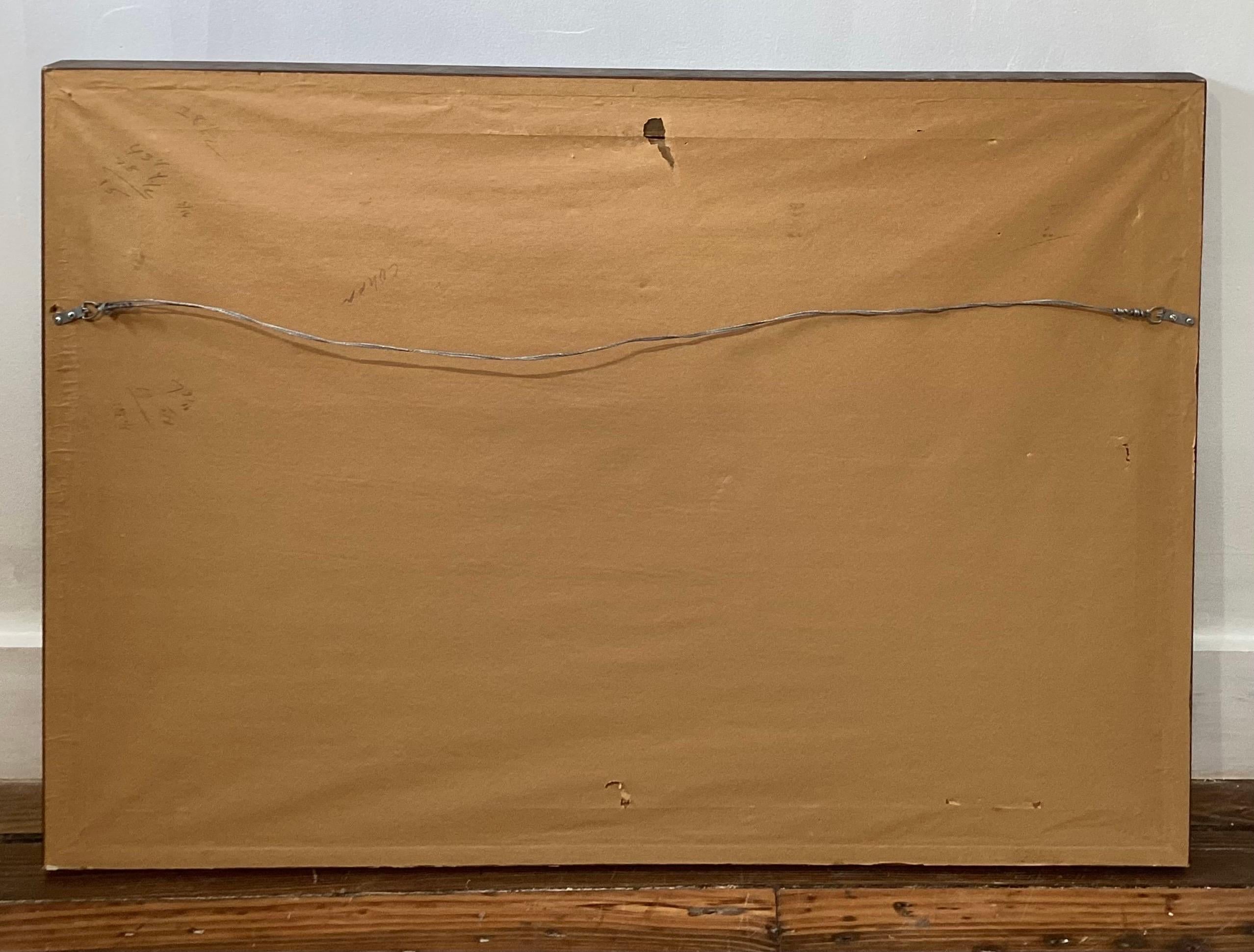A Mid 20th Century Abstract Oil Painting By Raphael Sabatini (1898-1985) In Good Condition For Sale In Lambertville, NJ