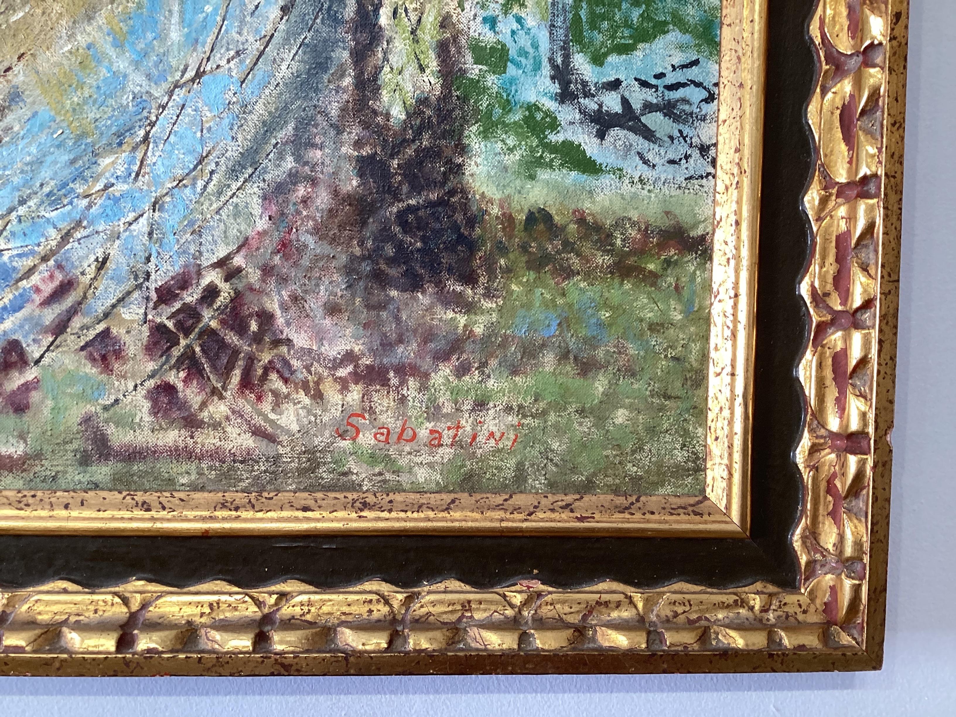 Canvas A Mid 20th Century Abstract Oil Painting By Raphael Sabatini (1898-1985) For Sale