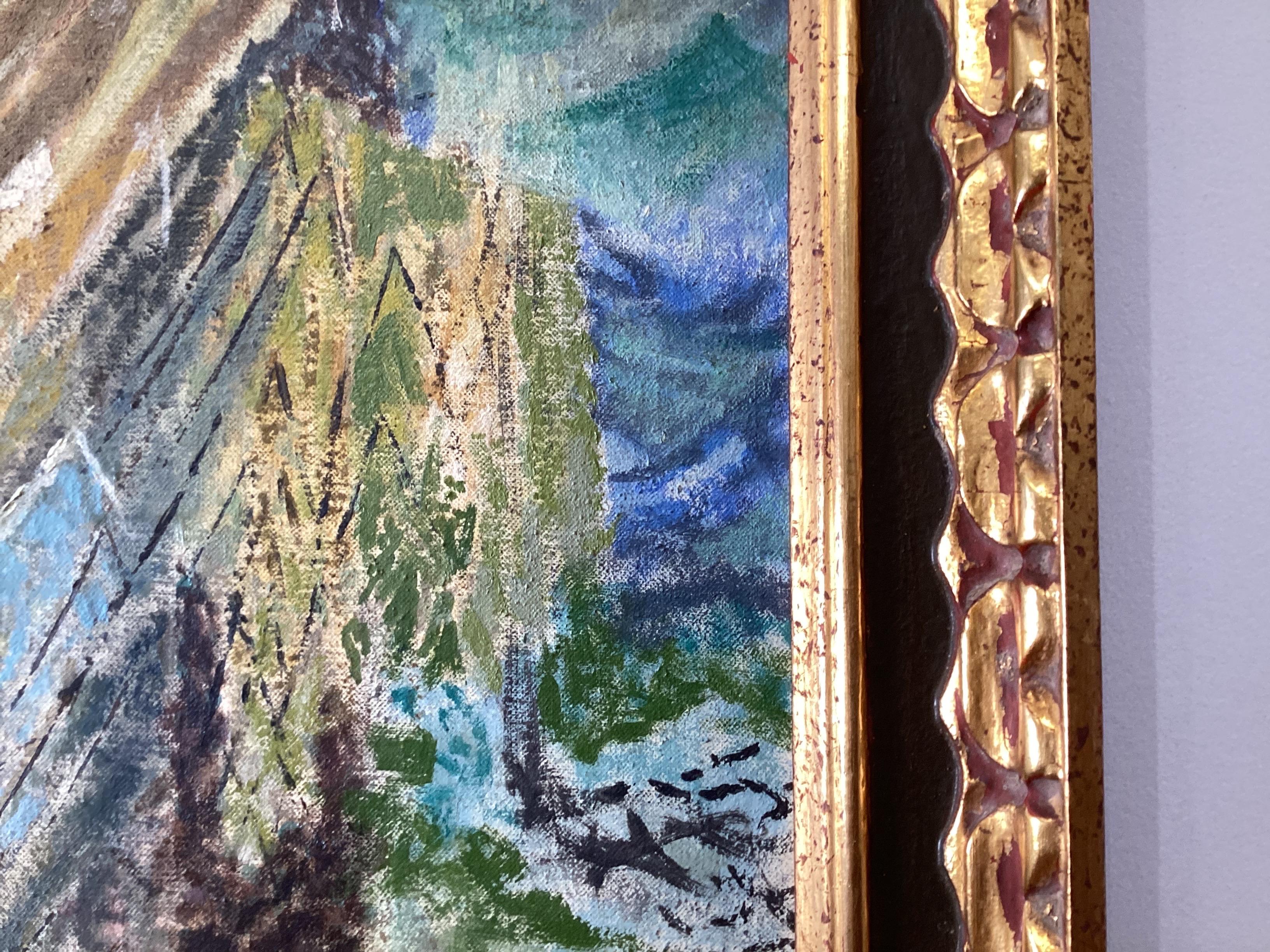 A Mid 20th Century Abstract Oil Painting By Raphael Sabatini (1898-1985) For Sale 1