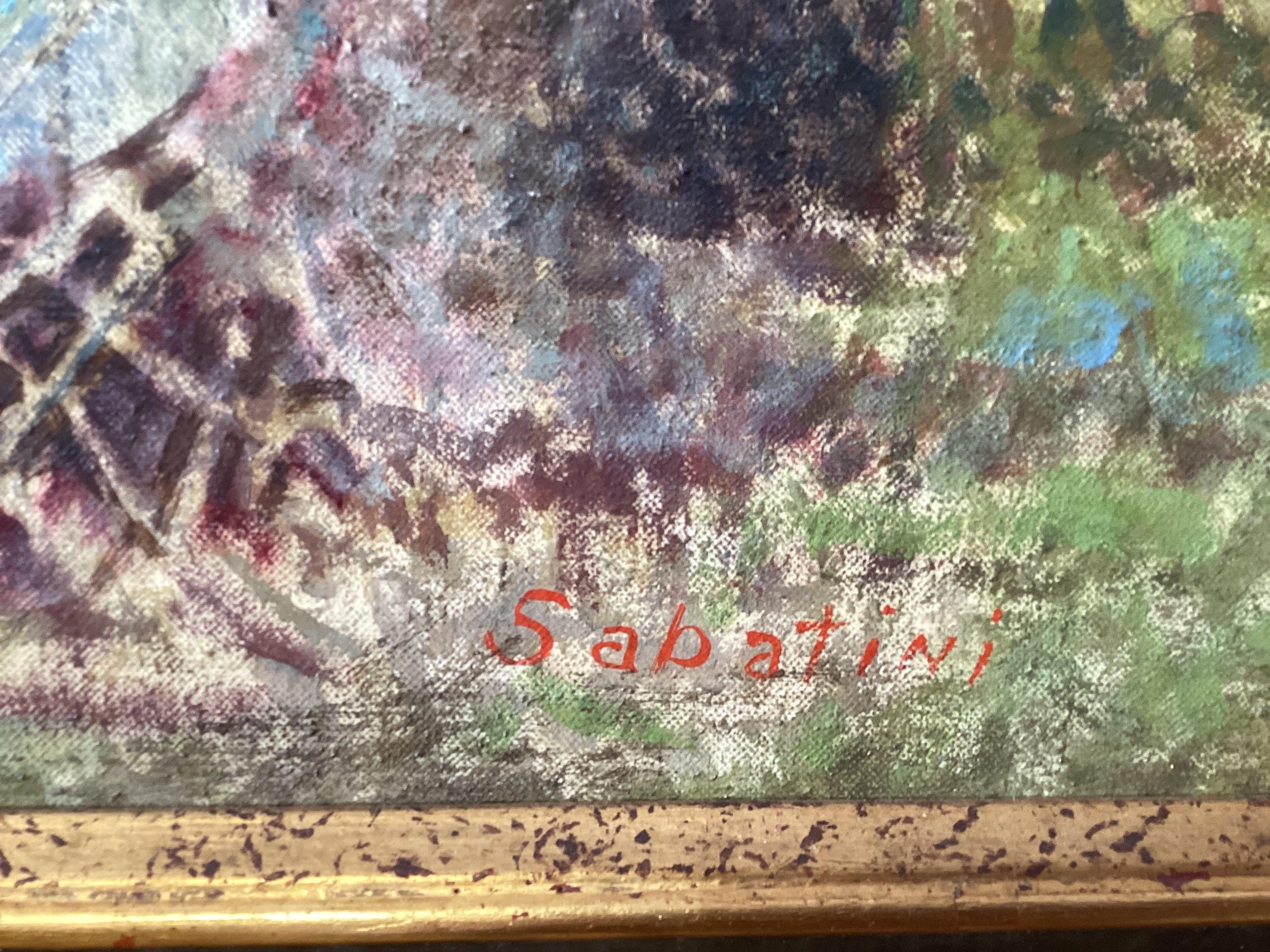 A Mid 20th Century Abstract Oil Painting By Raphael Sabatini (1898-1985) For Sale 2