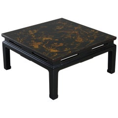 Mid-20th Century Black Japanned Low Coffee Table