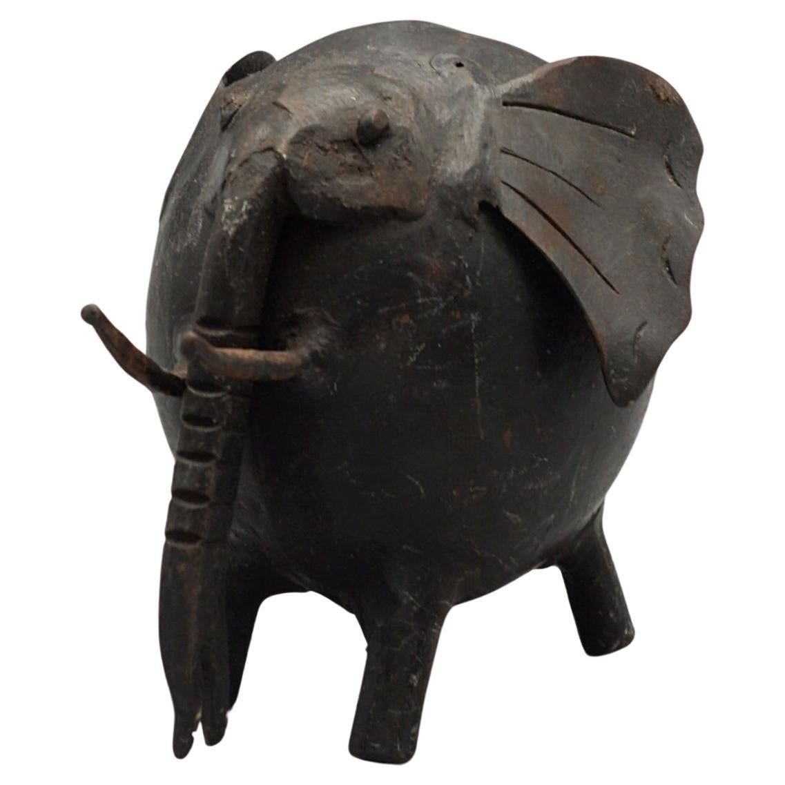 A Mid 20th Century Bronze Elephant Sculpture