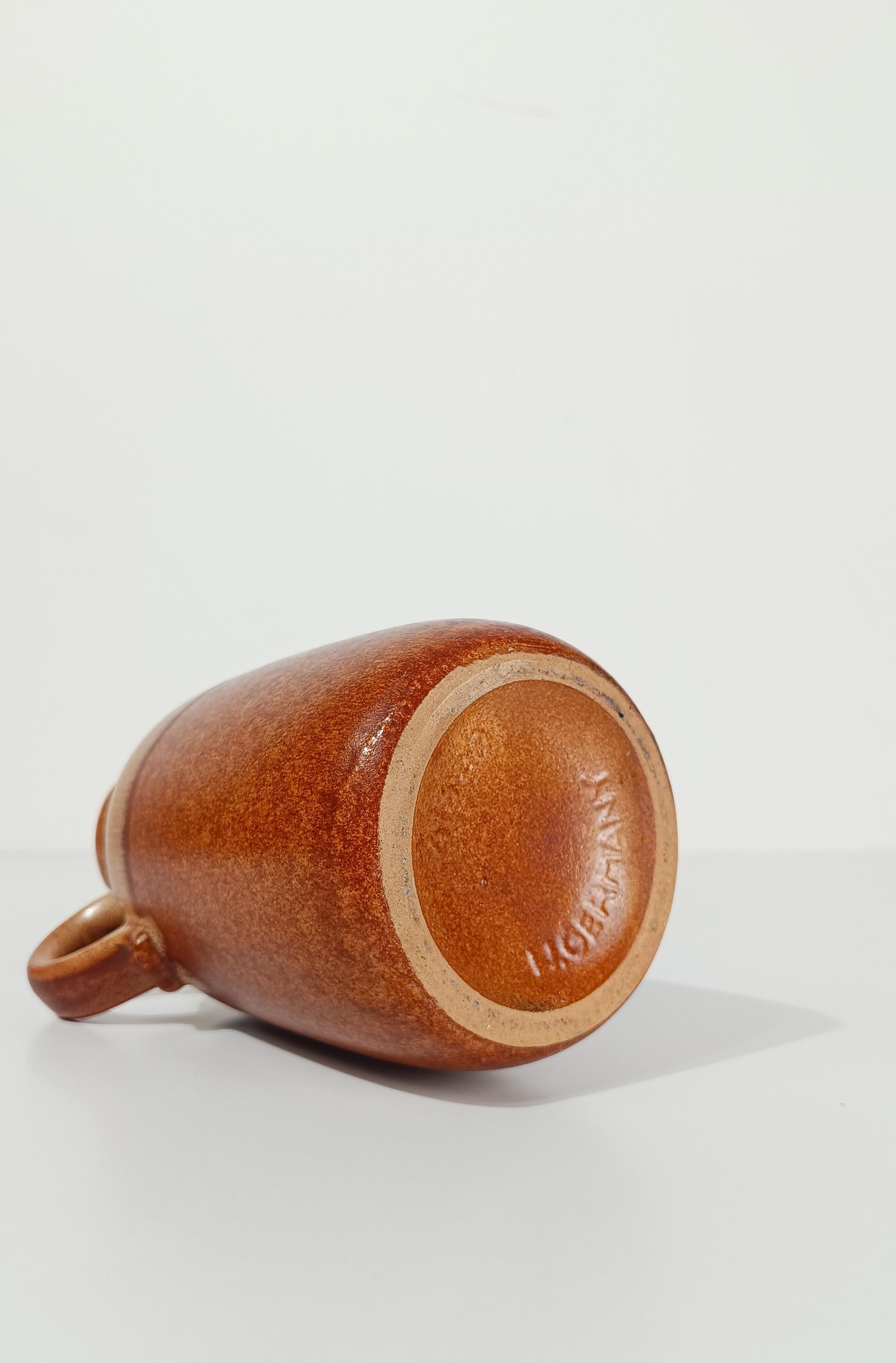 A Mid 20th Century Couple of Vases in Earth Tone Fat Lava Ceramic, West Germany For Sale 15