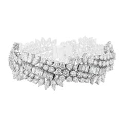 Bracelet en diamants du milieu du 20e siècle