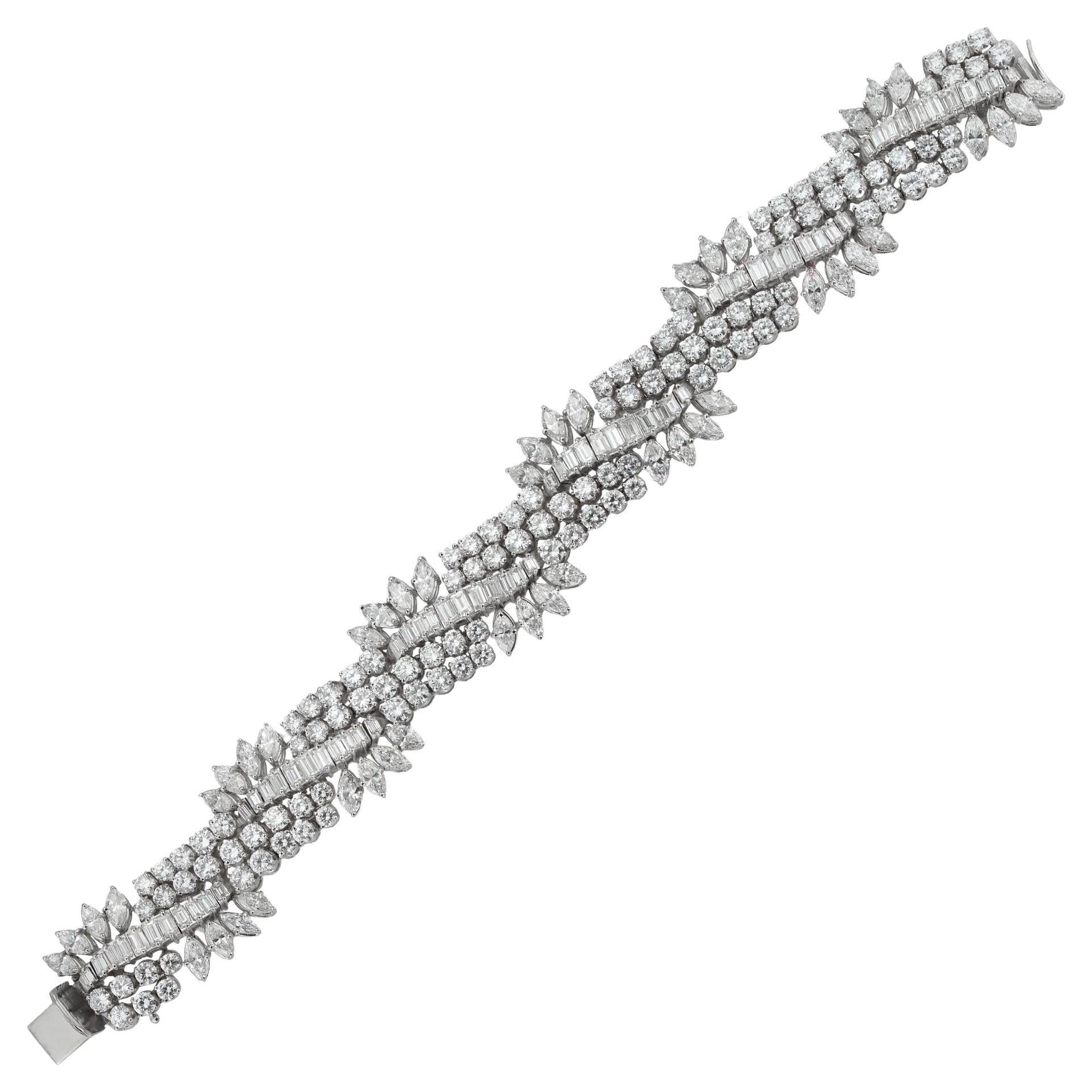 A mid-20th century diamond bracelet