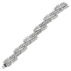 Una pulsera de diamantes de mediados del siglo XX