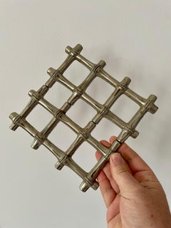 Sottopentola telescopico in bambù della metà del XX secolo