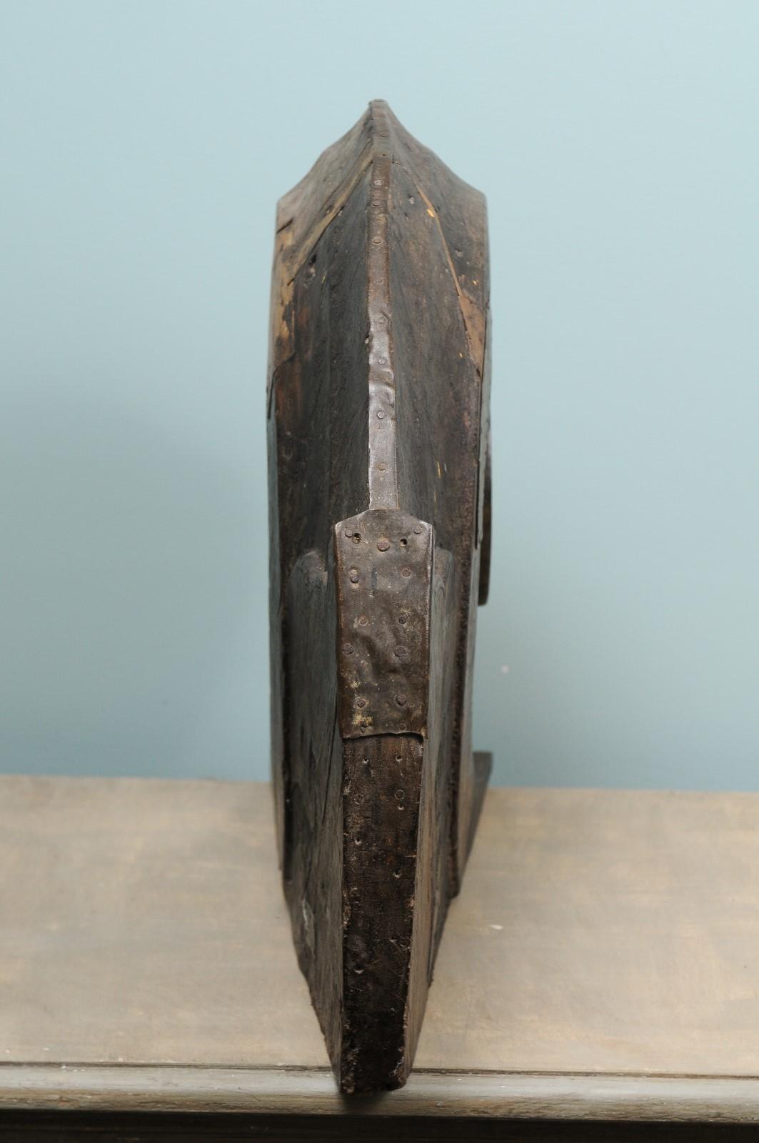 Mid-20th Century Kerala Large Wooden Hand Carved Boat Prow 2
