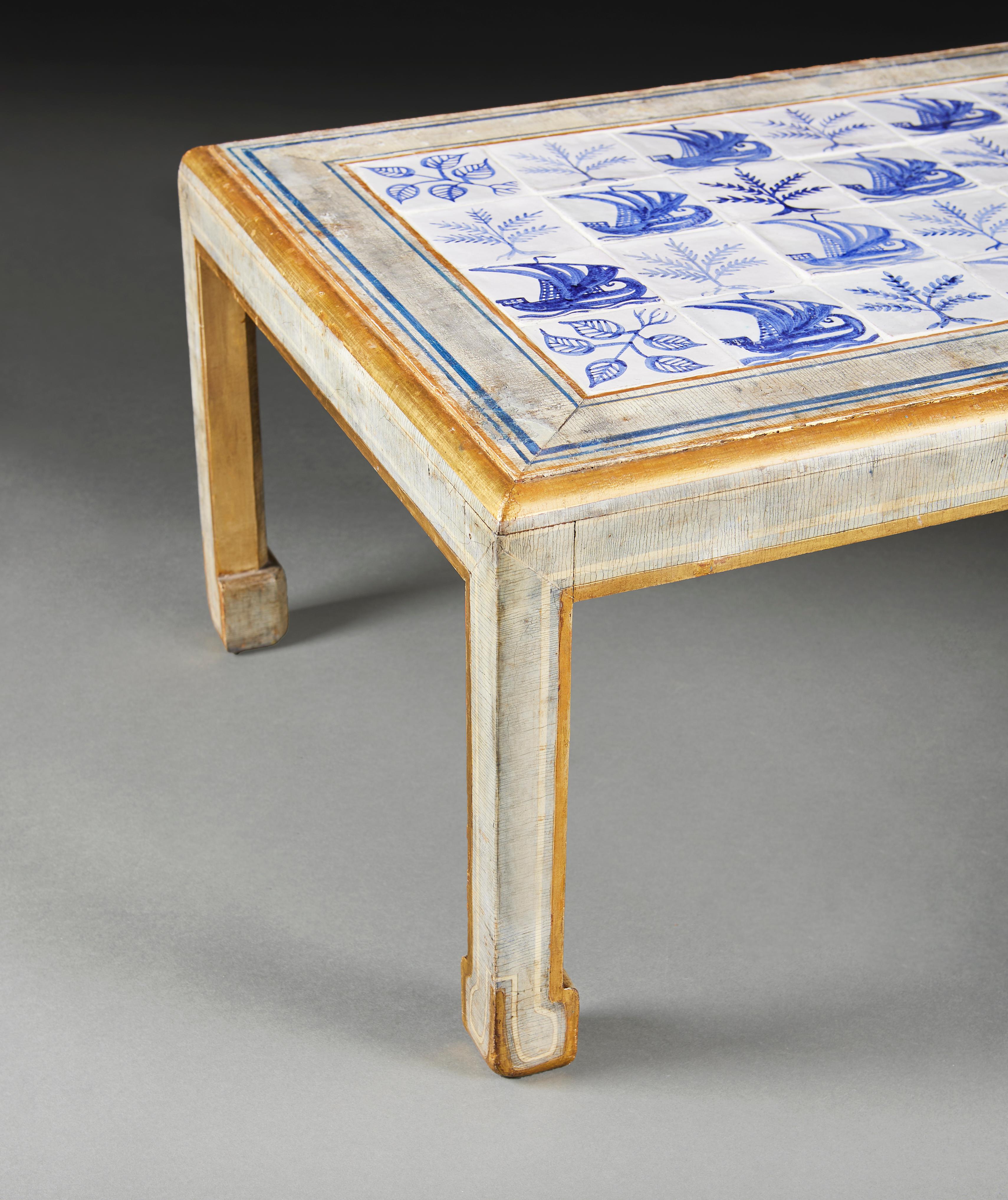 English A Mid-20th Century Low Table by Mallett of New Bond Street