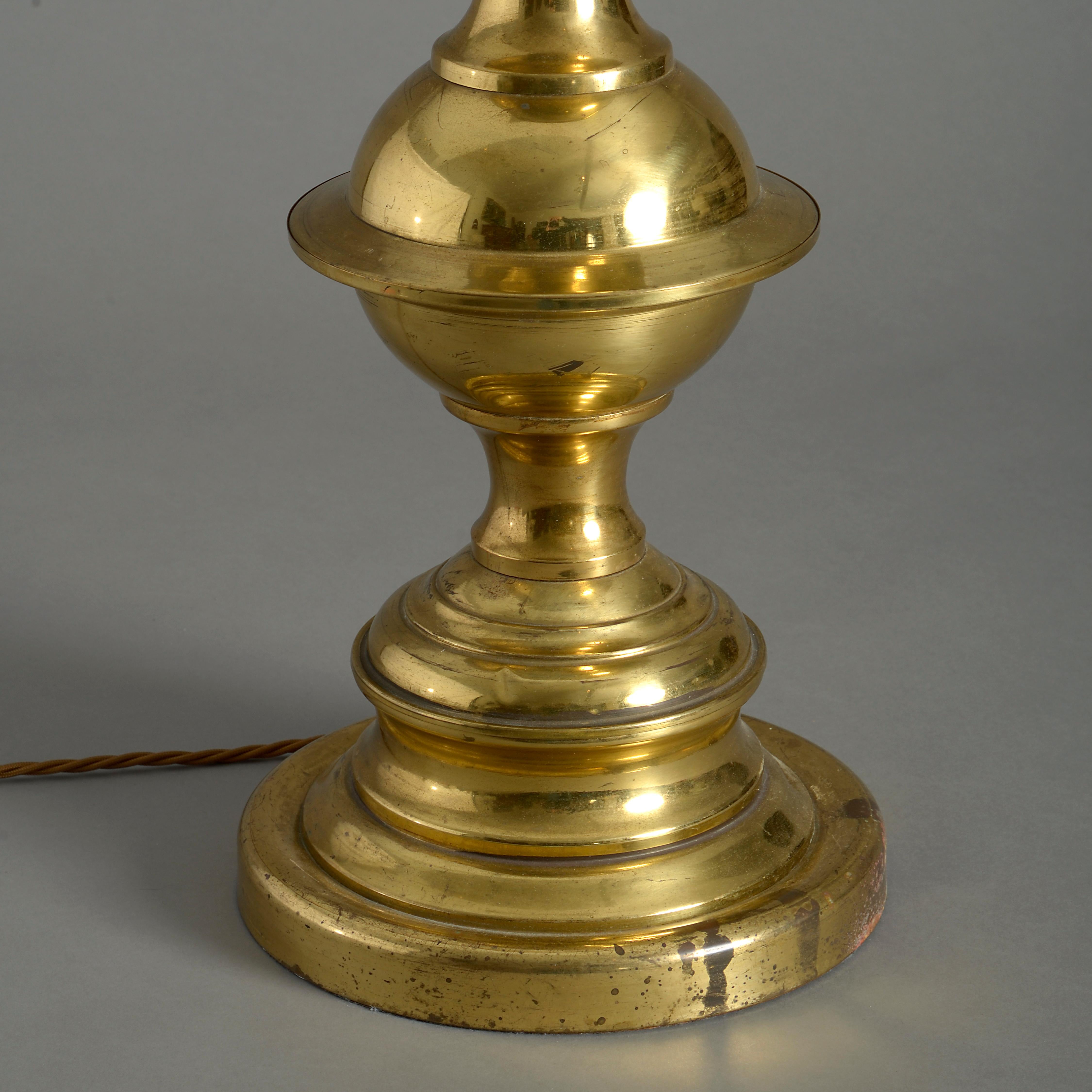 tall brass table lamp