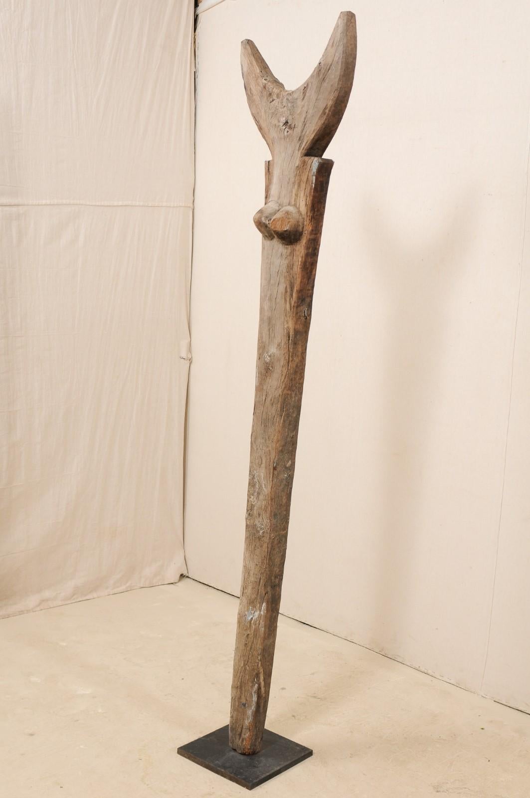 Mid-20th Century Toguna Female Anthropomo Post from Mali For Sale 2