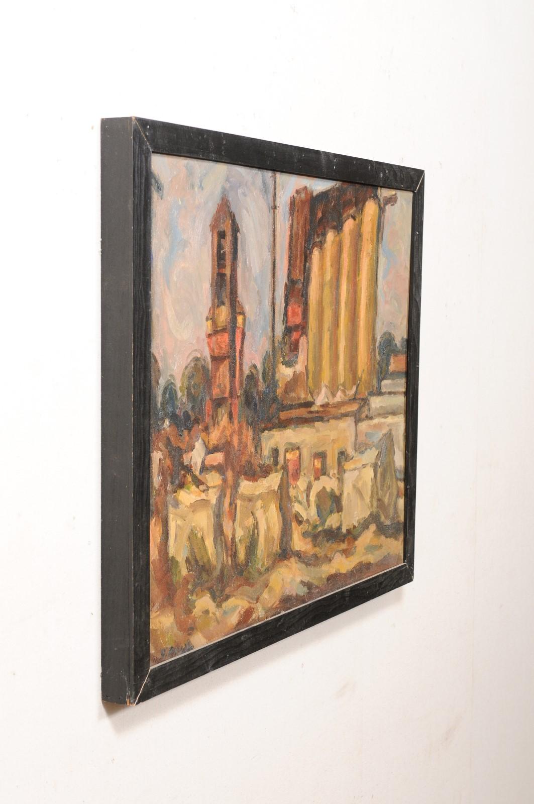 Quadro astratto di metà secolo 
