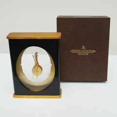 Mid-Century Art Deco Mantel Clock by Jaeger-LeCoultre