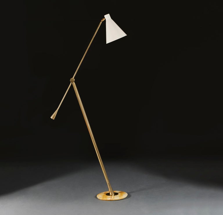 A Mid-century Articulated Reading Light For Sale at 1stDibs
