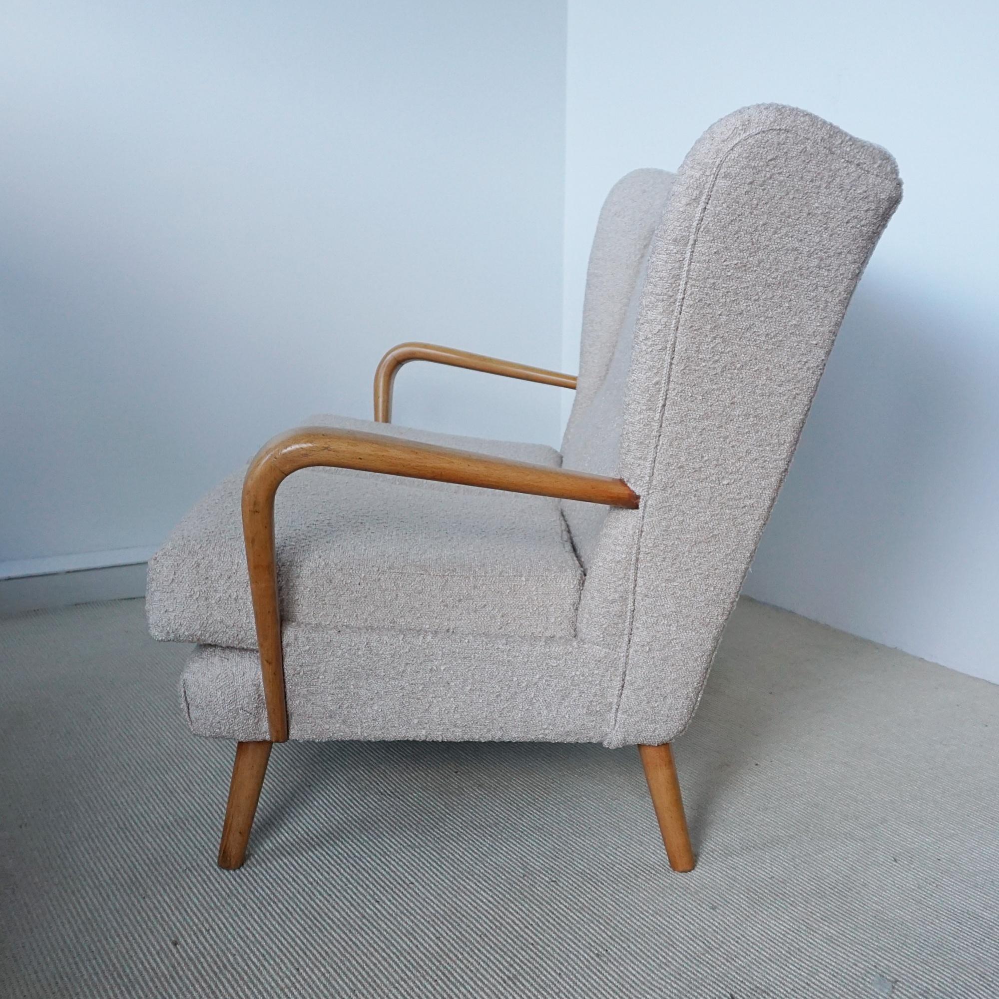 Mid-20th Century A Mid-Century 'Bambino' Sofa by Howard Keith Re-Upholstered in Boucle
