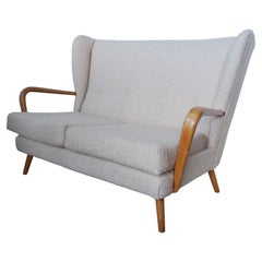 A Mid-Century 'Bambino' Sofa by Howard Keith Re-Upholstered in Boucle