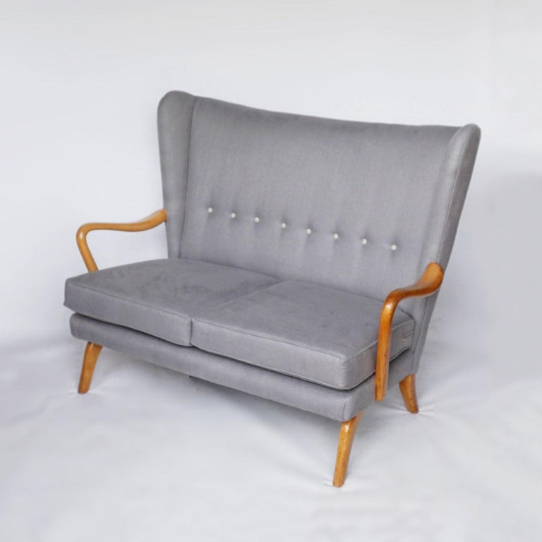 Mid-Century Bambino Two-Seat Sofa by Howard Keith for H.K Furniture In Excellent Condition For Sale In Forest Row, East Sussex
