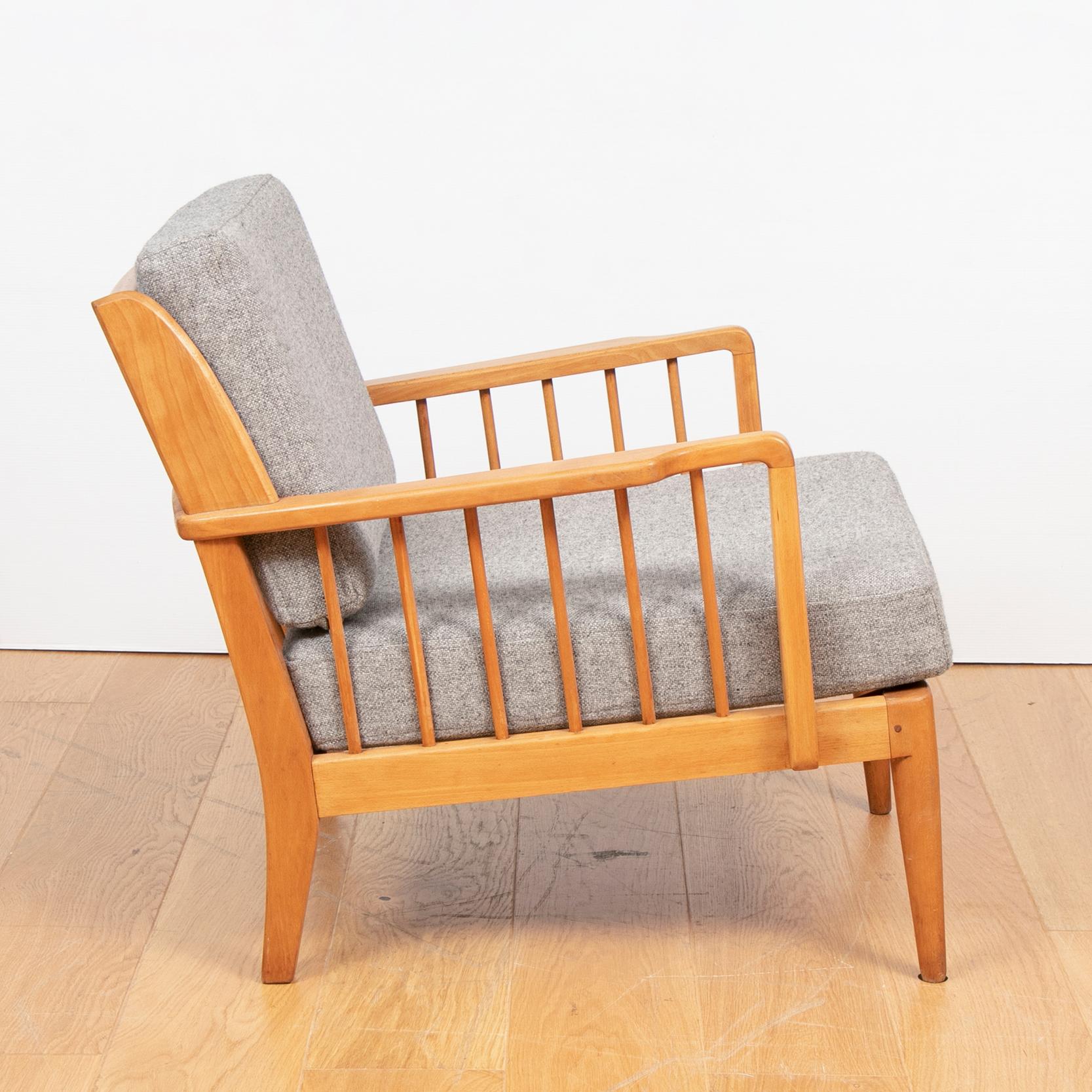 British A Mid Century Beech Armchair by George Stone
