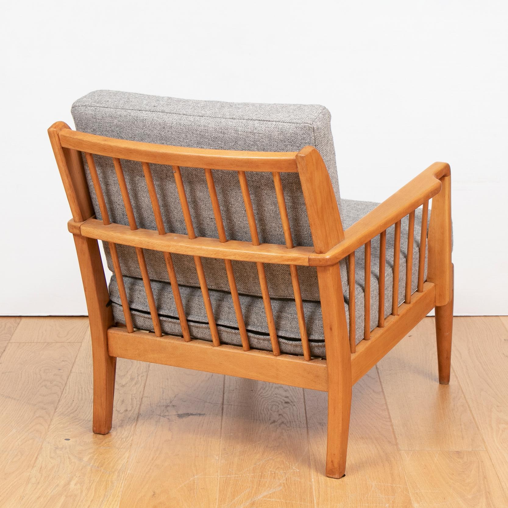 A Mid Century Beech Armchair by George Stone In Good Condition In Surrey, GB