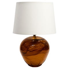 A Mid-Century Blown Glass Table Lamp