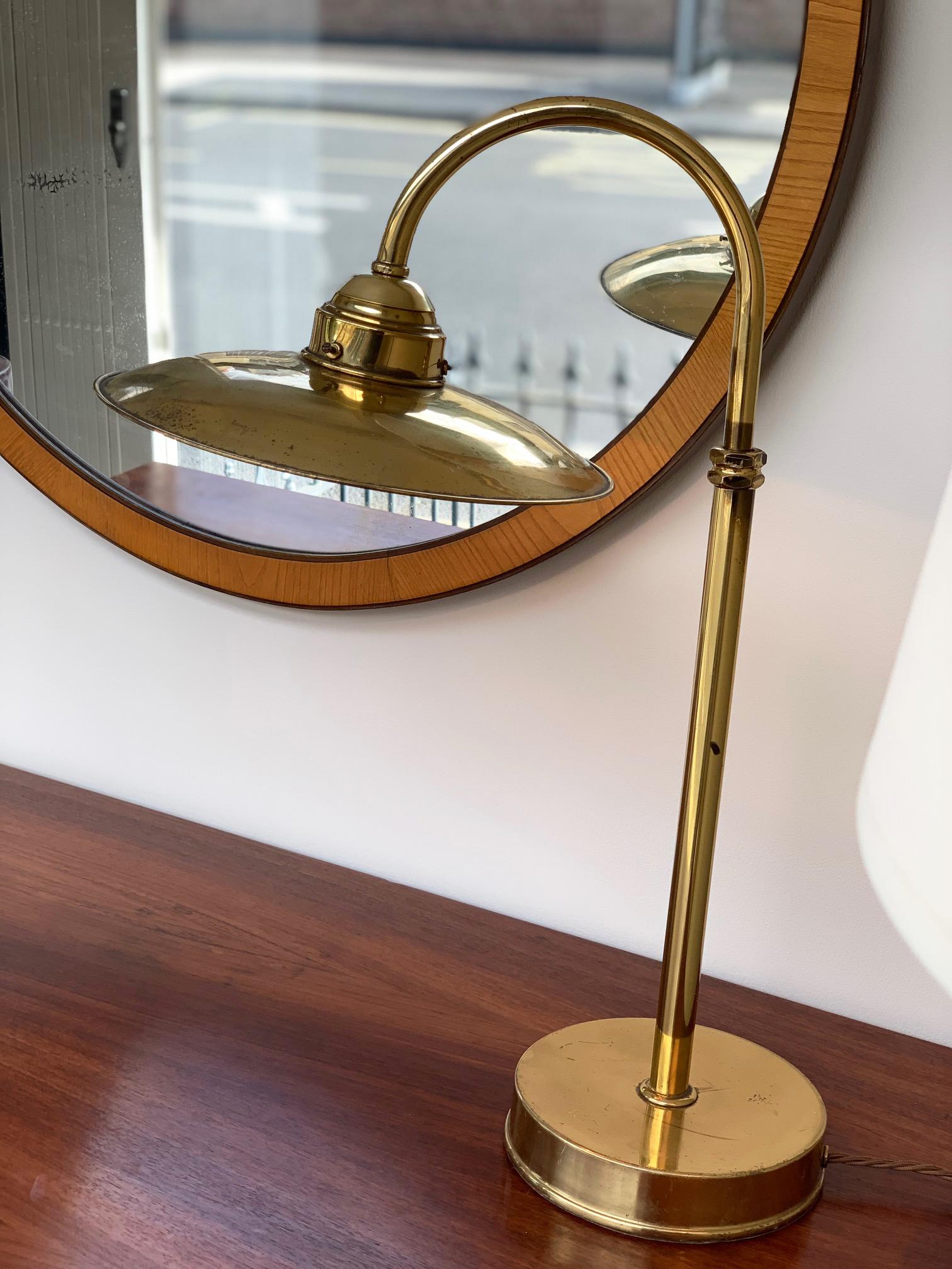 Midcentury Brass Desk Lamp 1