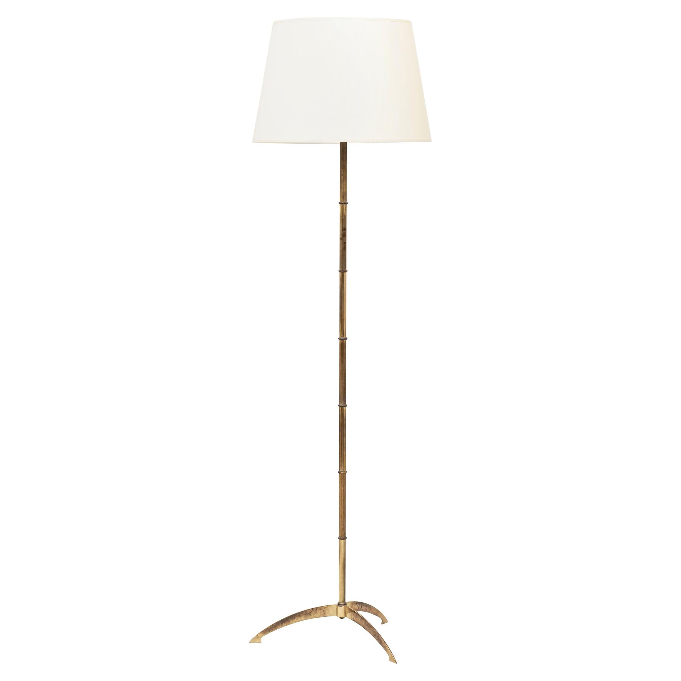 Midcentury Brass Floor Lamp