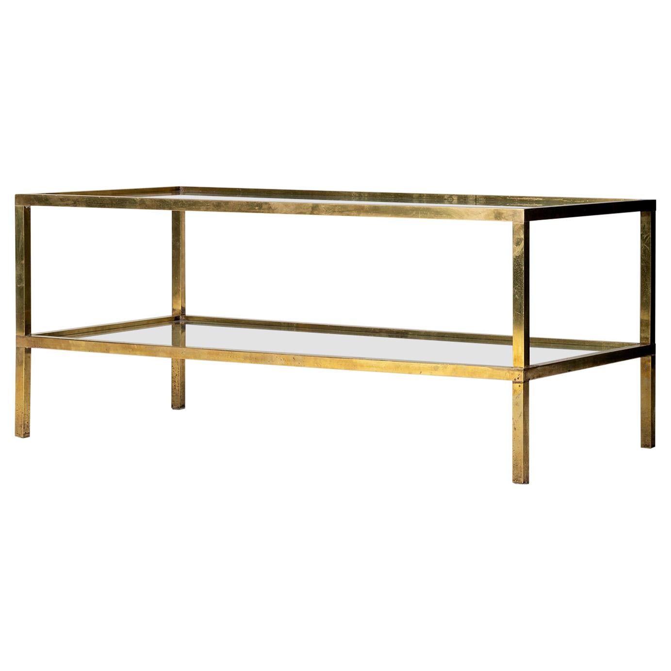 Travertine Marble TwoPiece TwoTier Coffee Table at 1stdibs