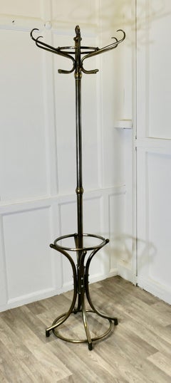A Mid Century Brushed Steel Hall Stand  This is a familiar design