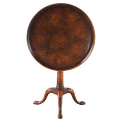 A Mid-Century Burr Walnut Tilt-Top
