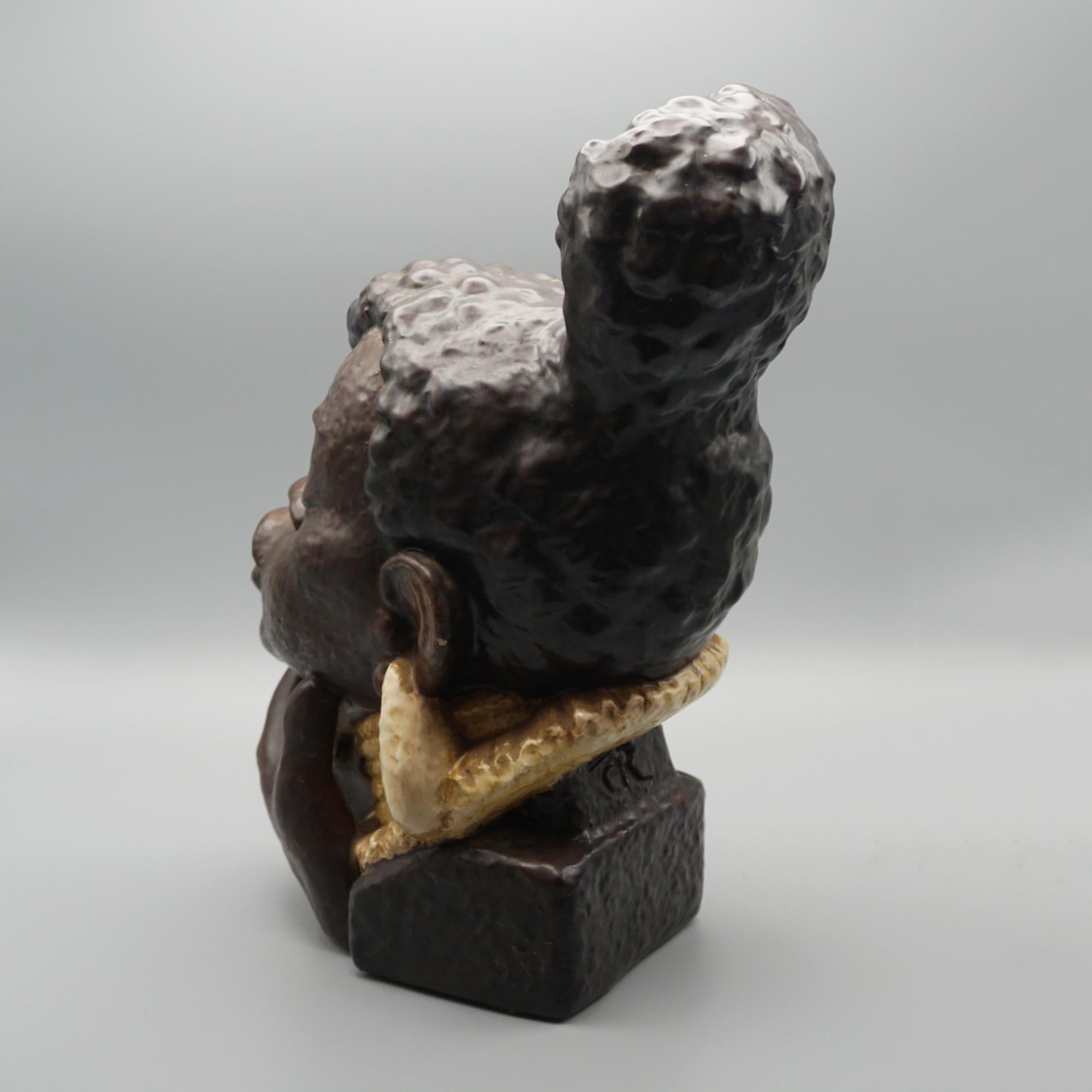 Busto de mujer en cerámica de mediados de siglo, de Ove Rasmussen para Bornholm mediados del siglo XX en venta
