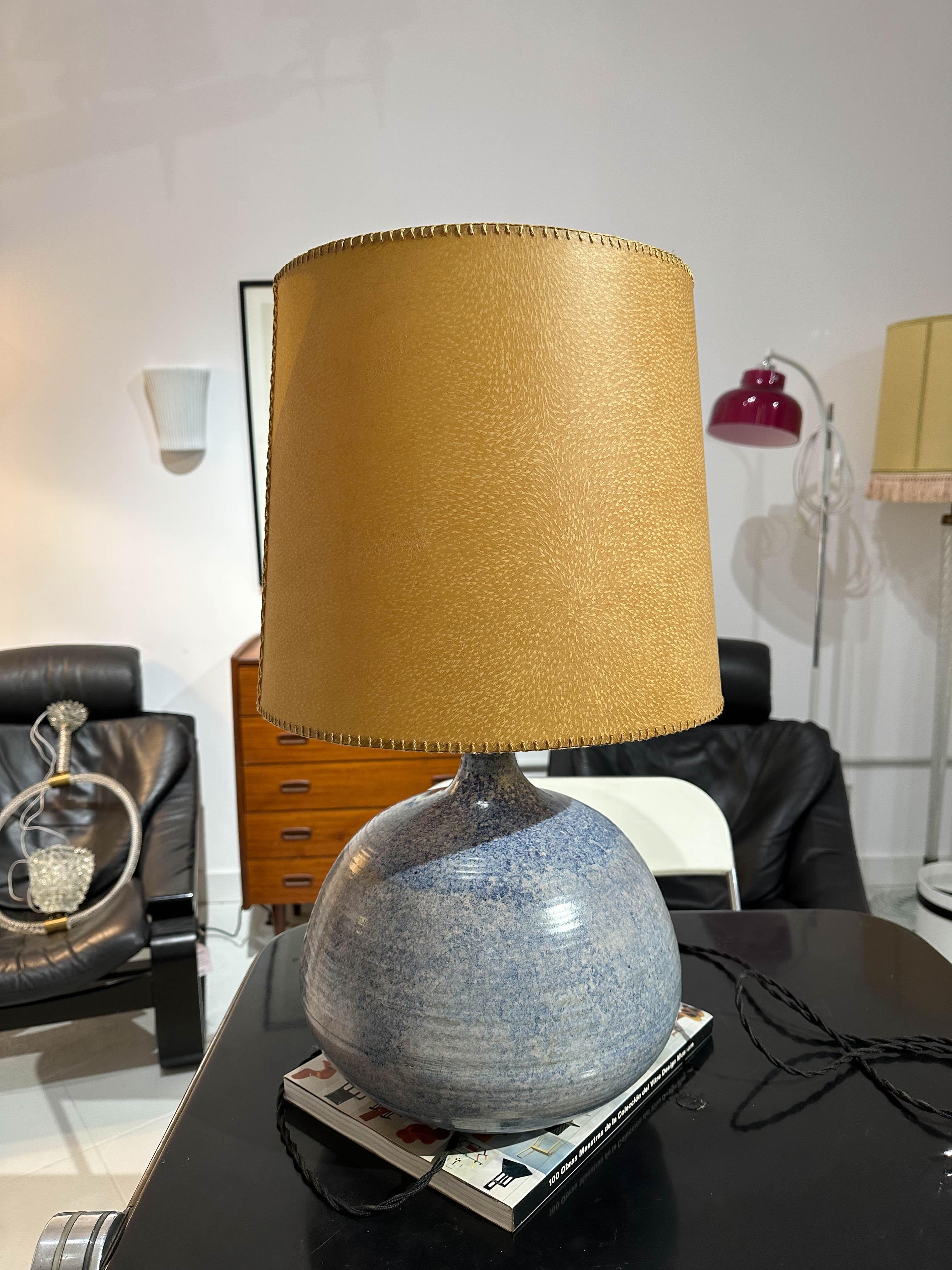 Lampe émaillée en céramique du milieu du siècle dernier par Jean Pierre Gasnier en vente 1