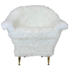 Midcentury Chair in Fur