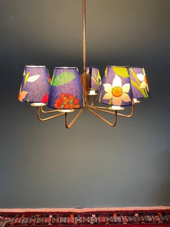 Una lámpara de araña de mediados de siglo de TH Valentiner para Poul Dinesen de Dinamarca