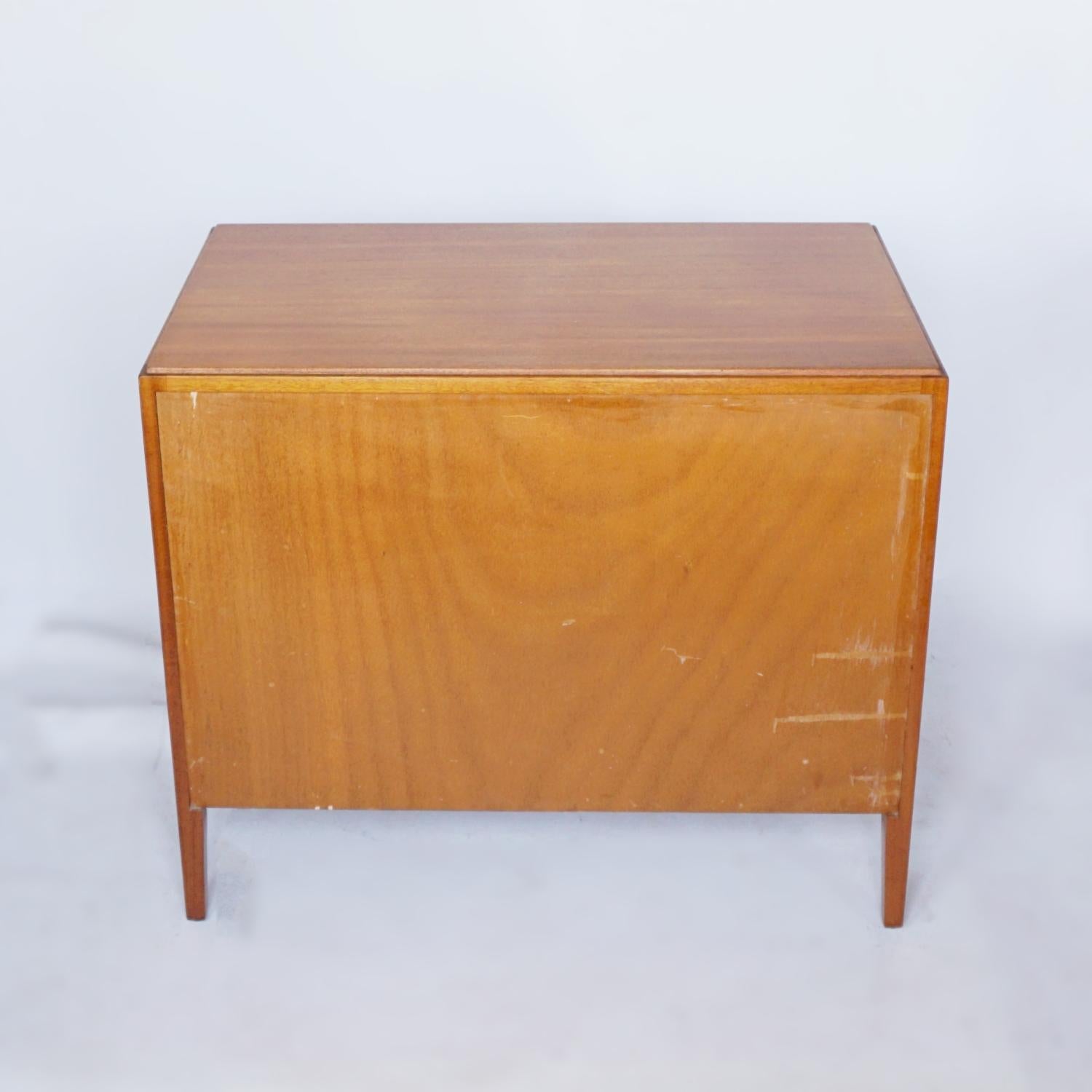 Walnut Mid-Century Chest of Three Drawers by Ward & Austin for Loughborough Furniture