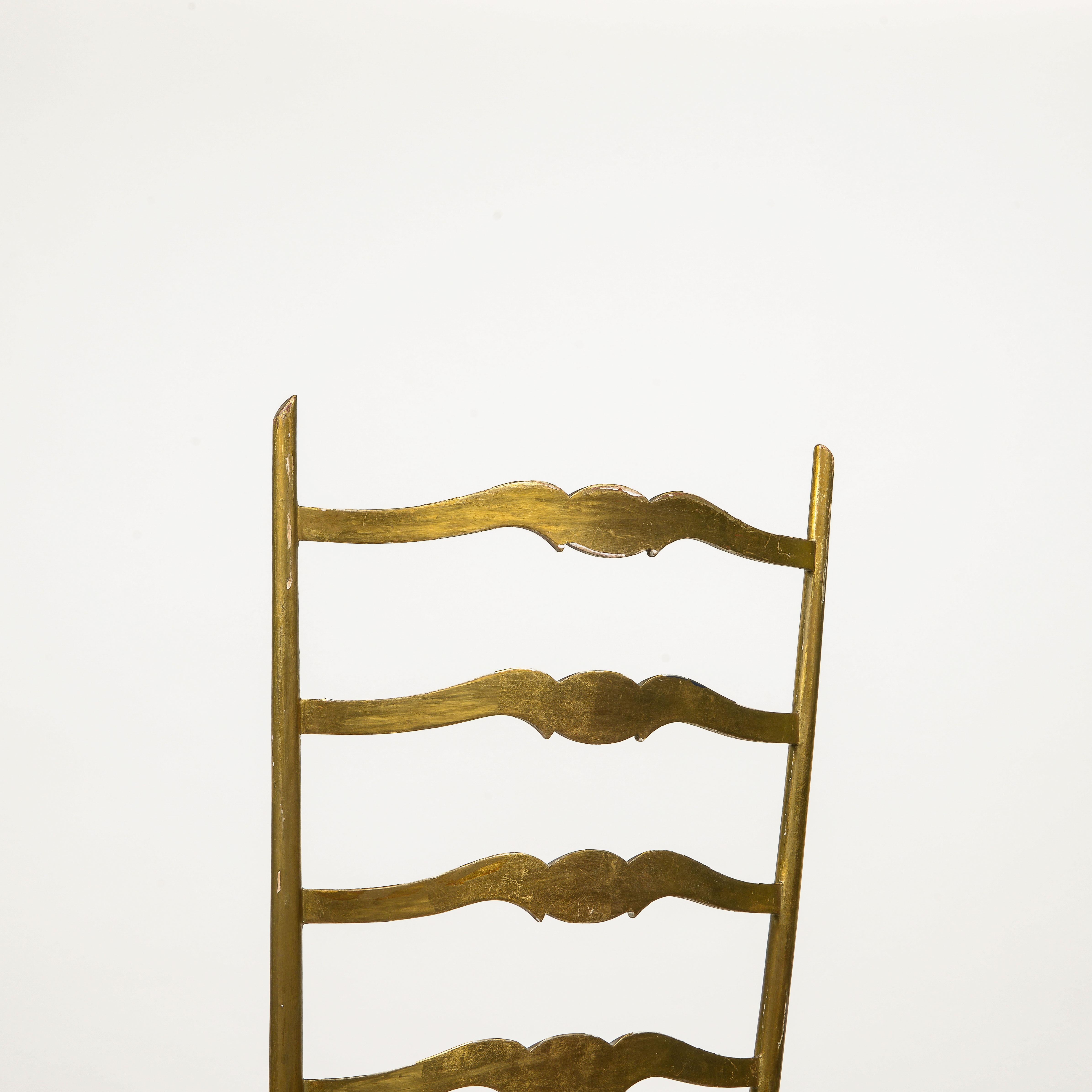 A Mid-Century Chiavari Giltwood Side Chair For Sale 3