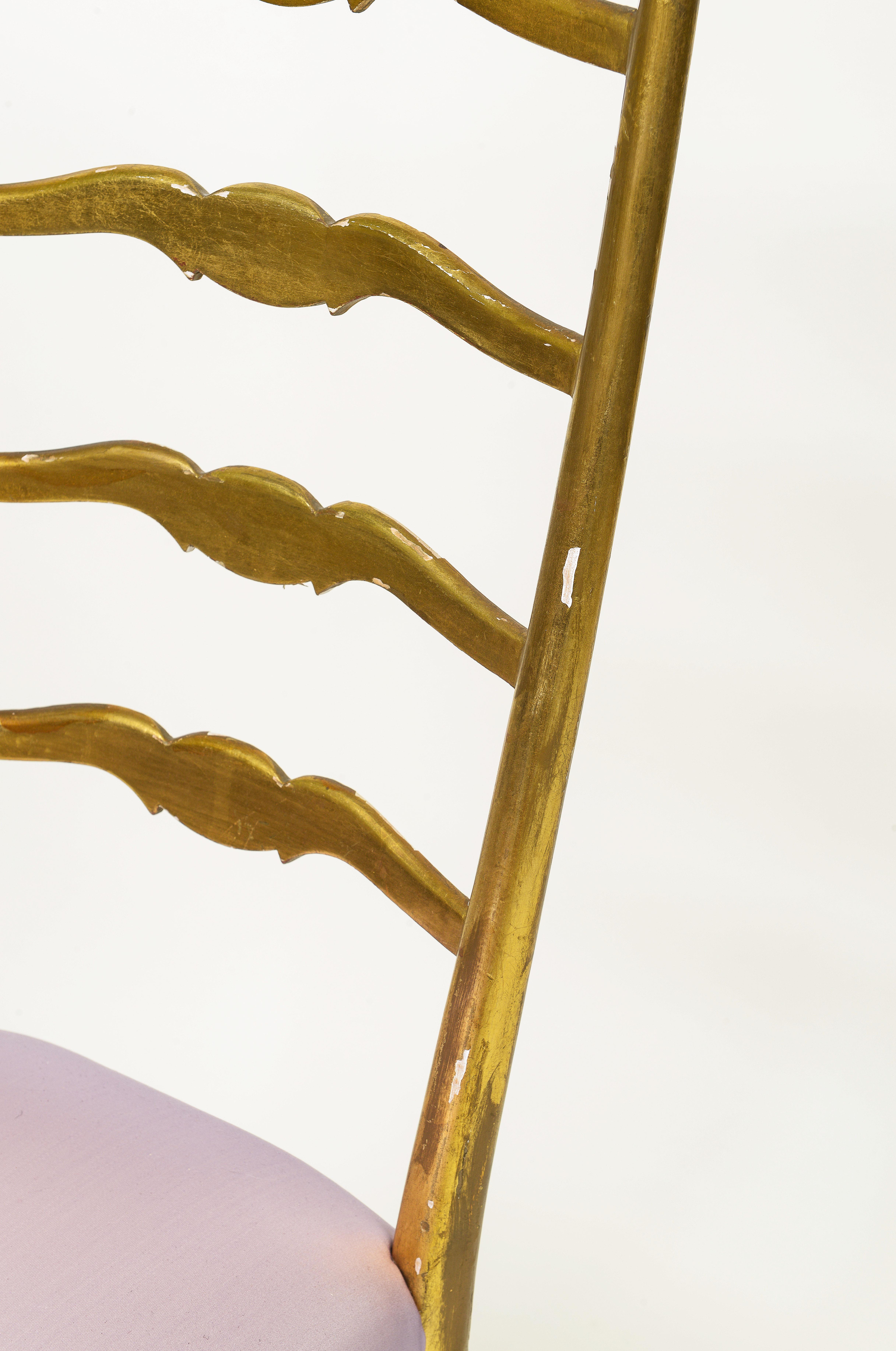 A Mid-Century Chiavari Giltwood Side Chair For Sale 2
