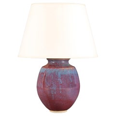 A Mid-century Chinese Flambe Vase as a Lamp