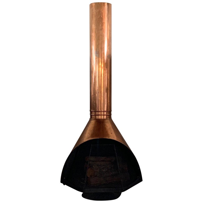 Midcentury Copper Fireplace at 1stDibs copper fireplace for sale