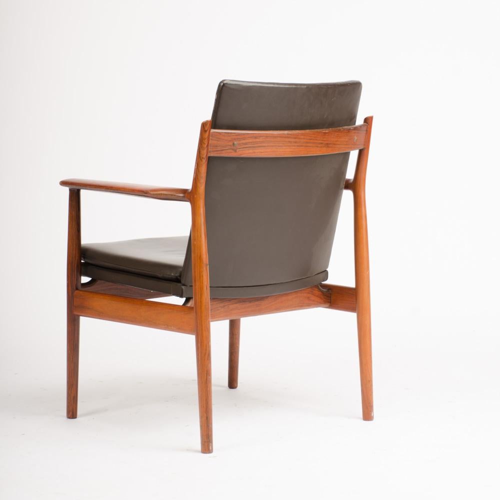 Mid-Century Danish Rosewood Chair, circa 1950-Designed by Arne Vodder for Sibast For Sale 4
