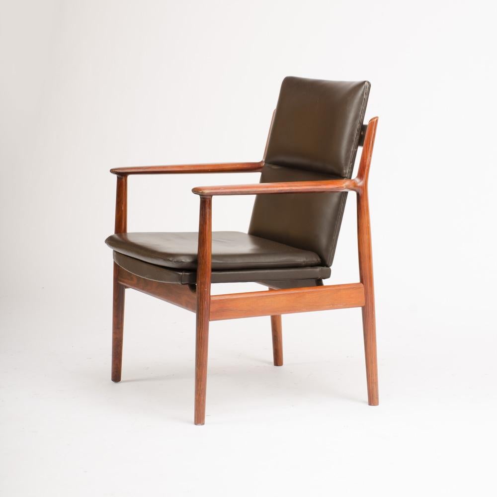 Mid-Century Danish Rosewood Chair, circa 1950-Designed by Arne Vodder for Sibast For Sale 2