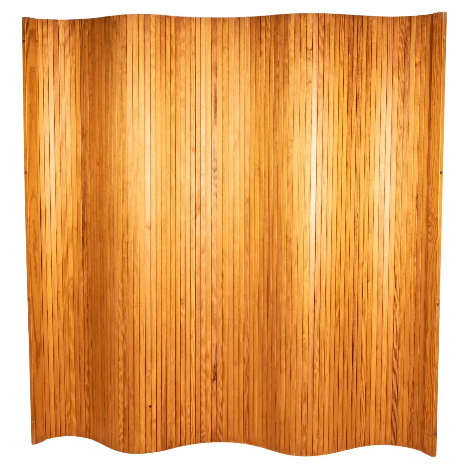 A Mid-century folding Screen in the style of Alvar Aalto  For Sale