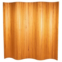 Vintage A Mid-century folding Screen in the style of Alvar Aalto 