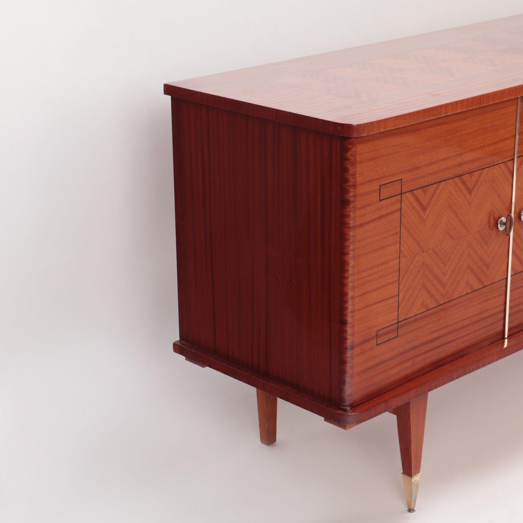 Mid-Century Modern Mid-Century French Mahogany Sideboard, C 1960 For Sale