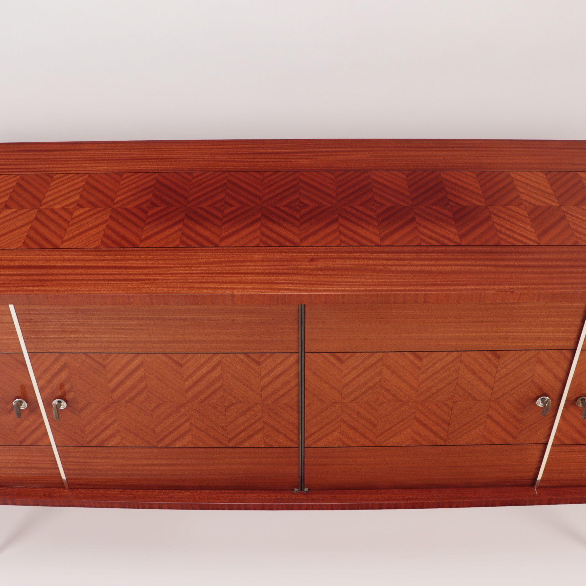 Mid-20th Century Mid-Century French Mahogany Sideboard, C 1960 For Sale