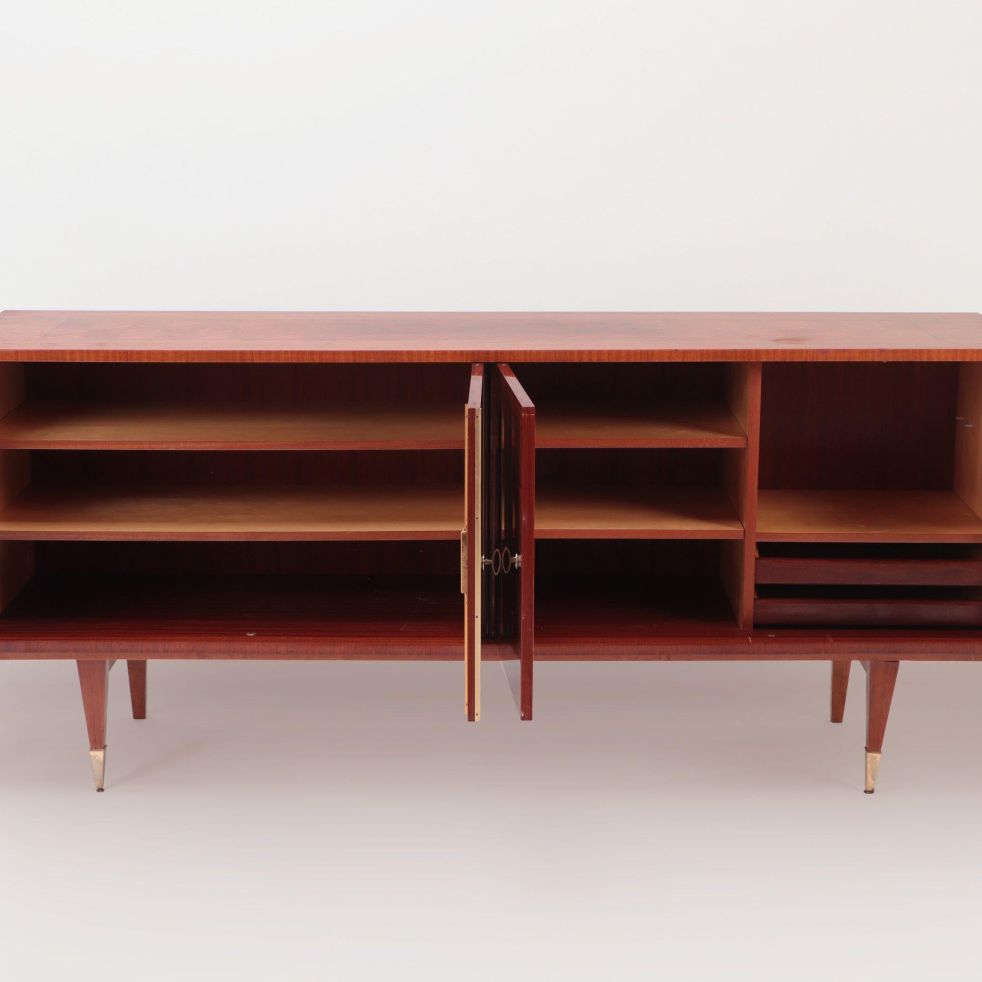 Mid-Century French Mahogany Sideboard, C 1960 For Sale 1